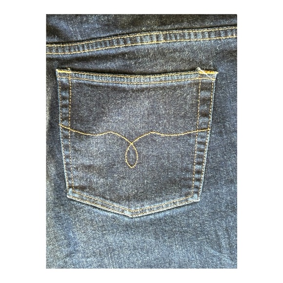 Lauren Jeans Co Ralph Lauren Womens Classic Bootcut Jeans Medium/Dark Wash | 14 - Picture 9 of 10